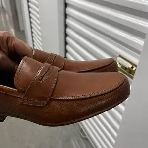NWB Bar III Tan Peyton Leather Slip-On Loafers Sz 10.5 Horizon Slip On | Women main image 4